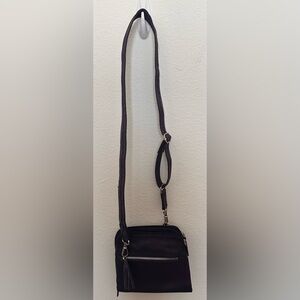 Elegant Dark Purple Concealed Carry Crossbody Bag